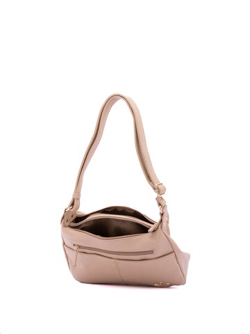 Borsa a spalla 'Borsa a Tracolla Donna Ecopelle con Zip e Tasche Multiple - B Cavalli' di B. Cavalli in beige