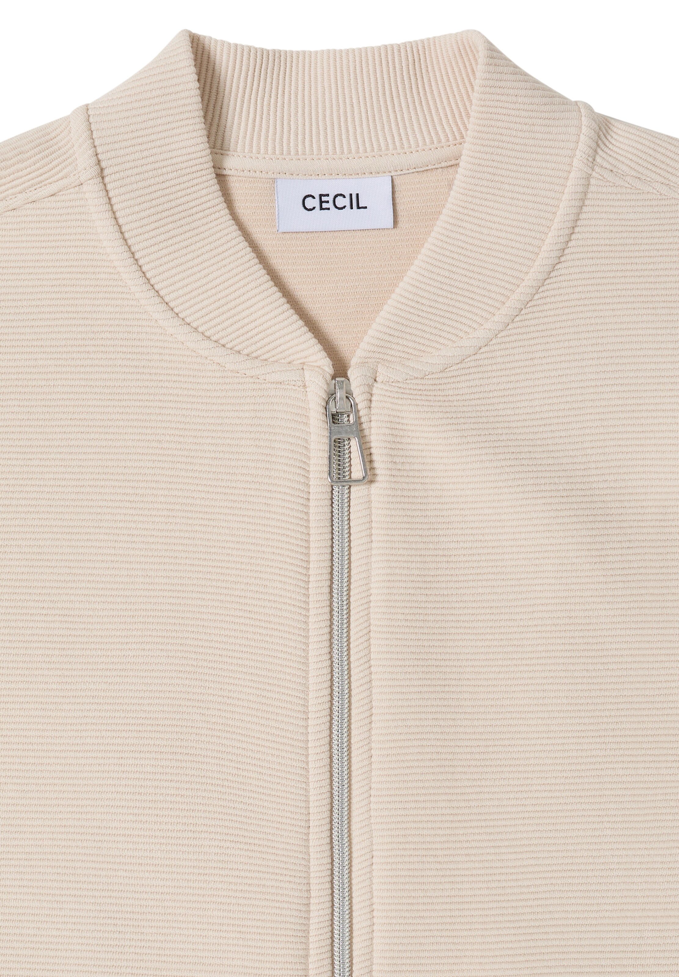 CECIL Sweatjacke in Beige