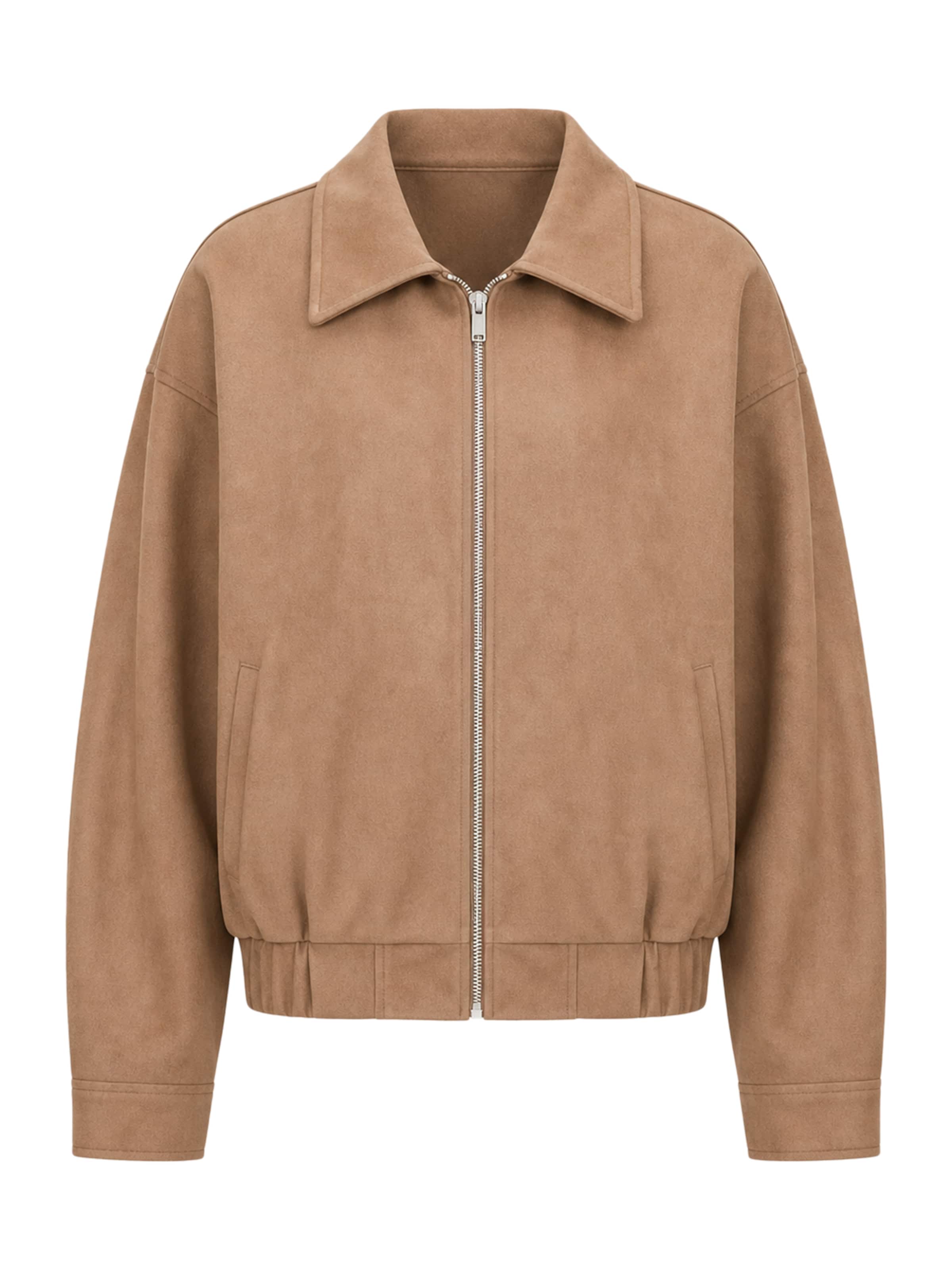 Veste mi-saison BRAVE SOUL en marron : devant