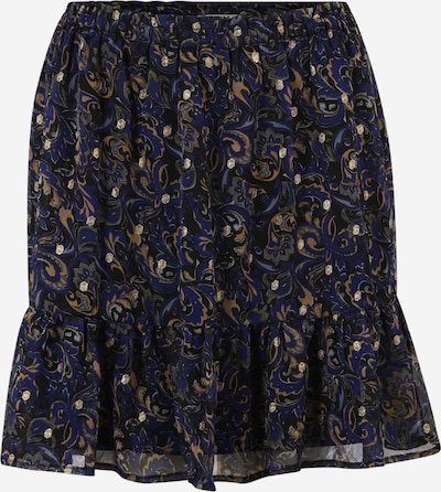 JDY Petite Skirt 'EMILY' in Dark blue / Light brown / Black, Item view