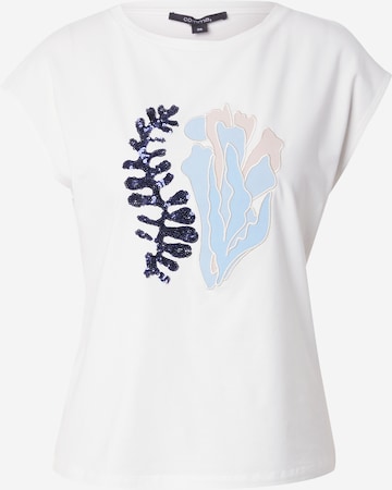 T-shirt COMMA en blanc : devant