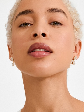 Pilgrim - Brincos 'Ember' em ouro: frente