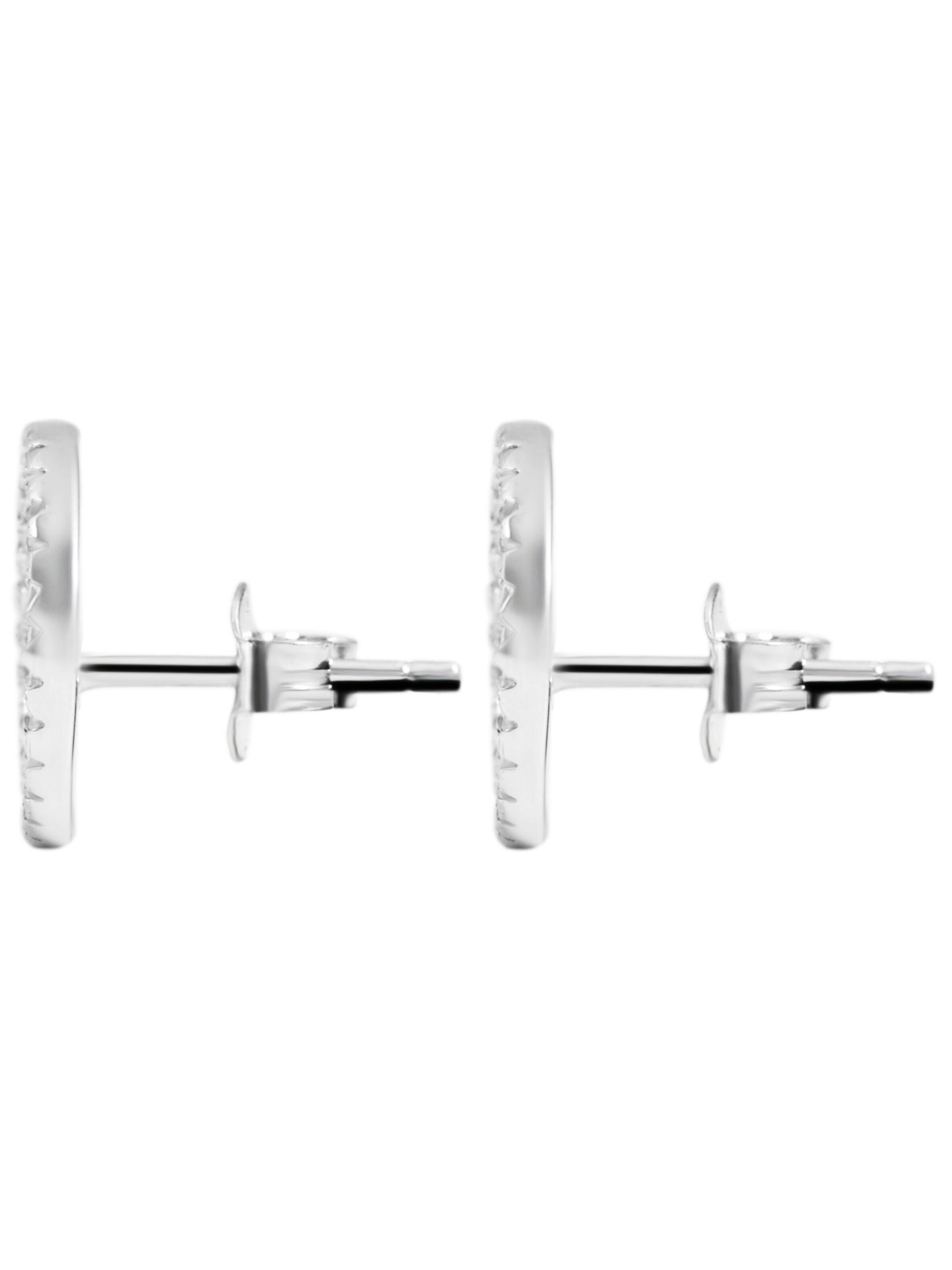 Akzent Earrings '"Minel" aus 925 Sterlingsilber, rhodiniert, langlebig' in Silver: front