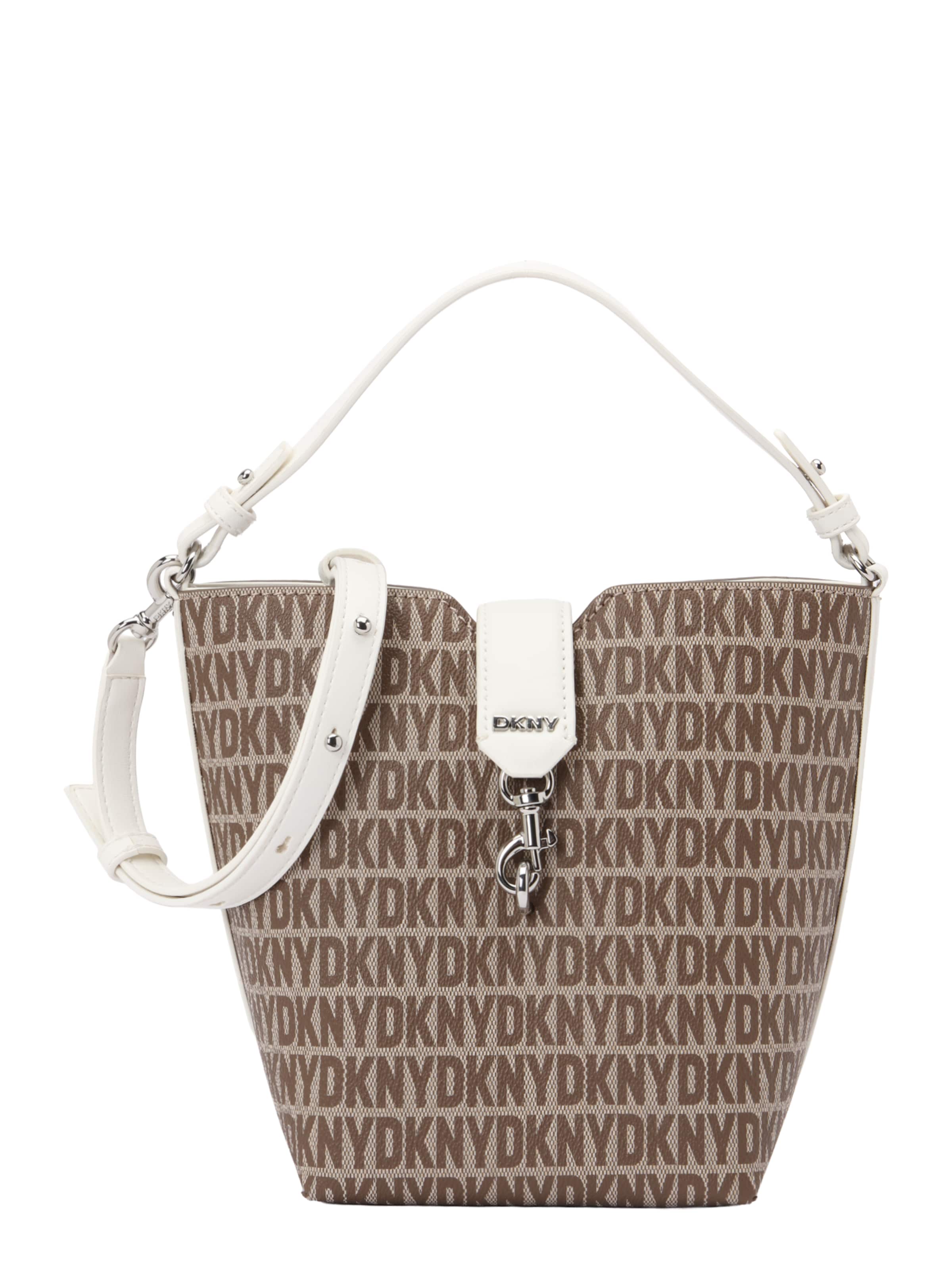 DKNYRučna torbica - smeđa boja: prednji dio