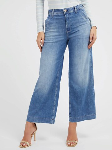 GUESS Wide leg Jeans 'Dakota' in Blue: front