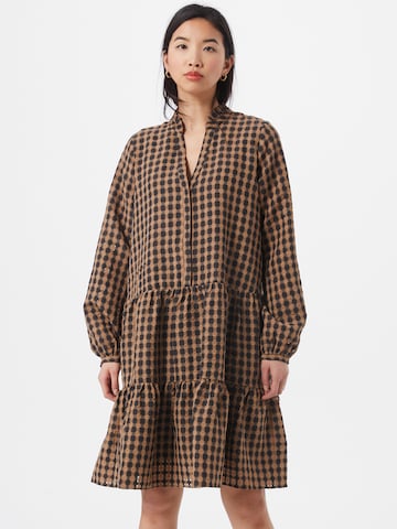 Robe 'Federica Airy' Neo Noir en marron : devant