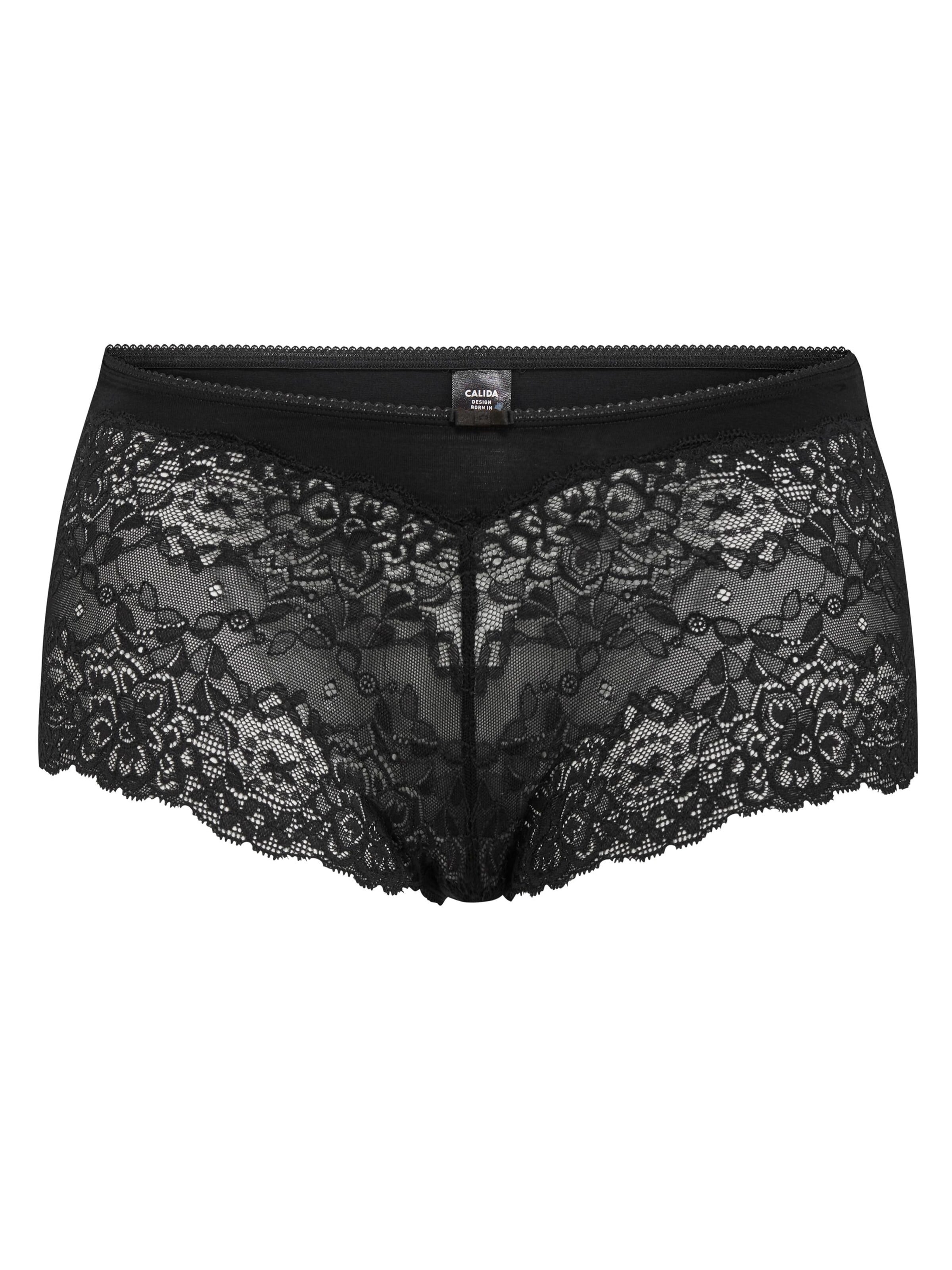 CALIDA Panty 'Sensual Secrets'‌‌‌‌‌‌‌‌ in Schwarz: Vorderseite