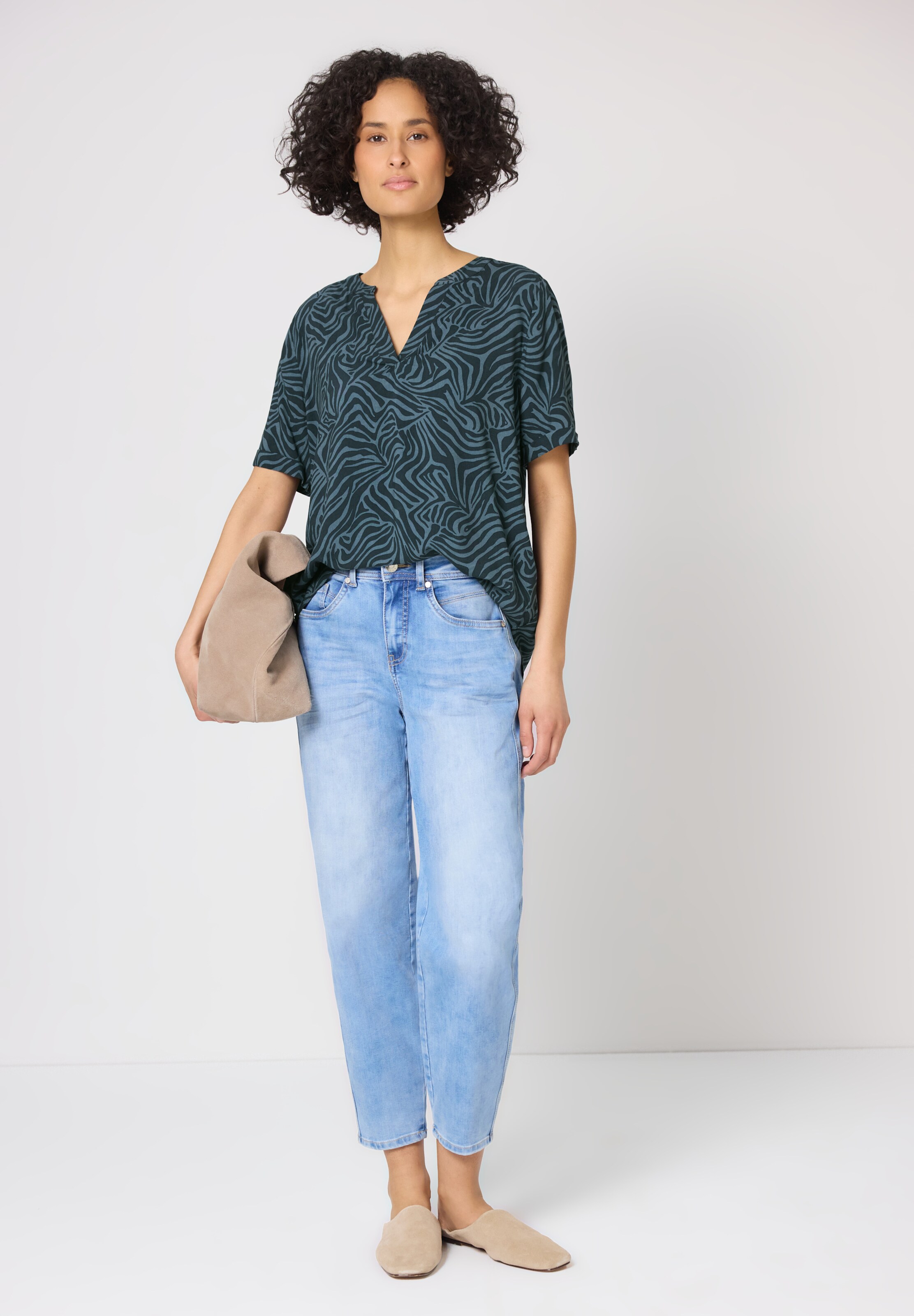 STREET ONE Bluse in Grün