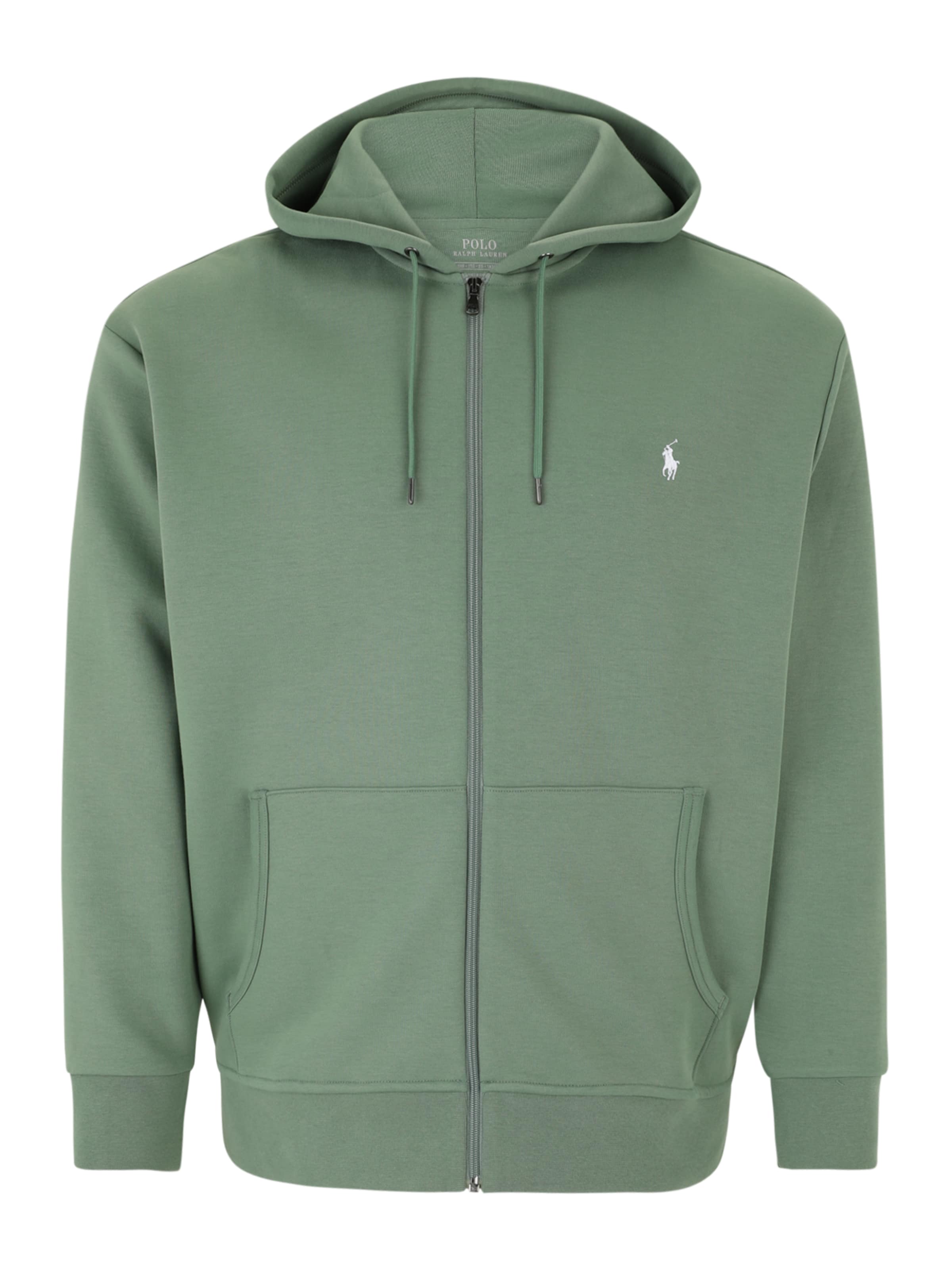 Polo Ralph Lauren Big & Tall Ζακέτα φούτερ σε πράσινο: μπροστά