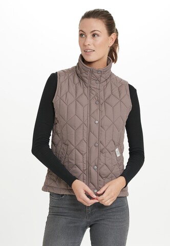 Weather Report Sports Vest 'Peggy' in Grey: front