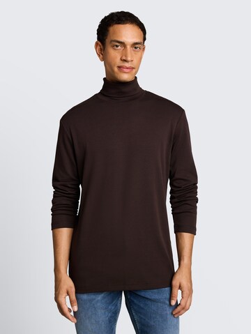 T-Shirt TOM TAILOR en marron : devant