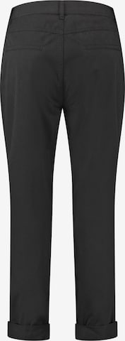 TAIFUN Normální Chino kalhoty – černá