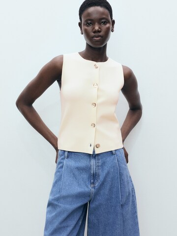 MANGO Vest in Pink: front