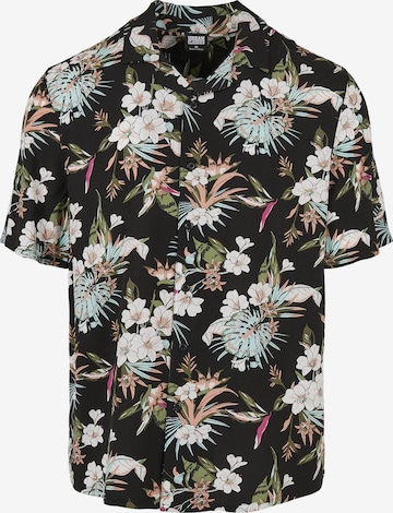 Regular fit Camicia di Urban Classics in nero: frontale