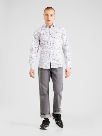 Karl Lagerfeld Slim fit Button Up Shirt in White