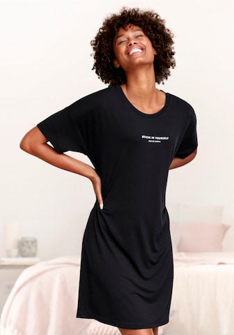 BUFFALO Nightgown in Black: front