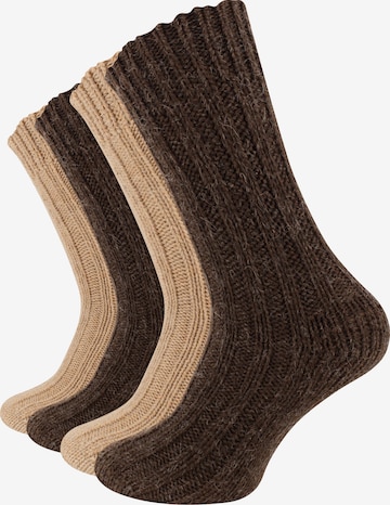 Cotton Prime Sokken in Bruin: voorkant