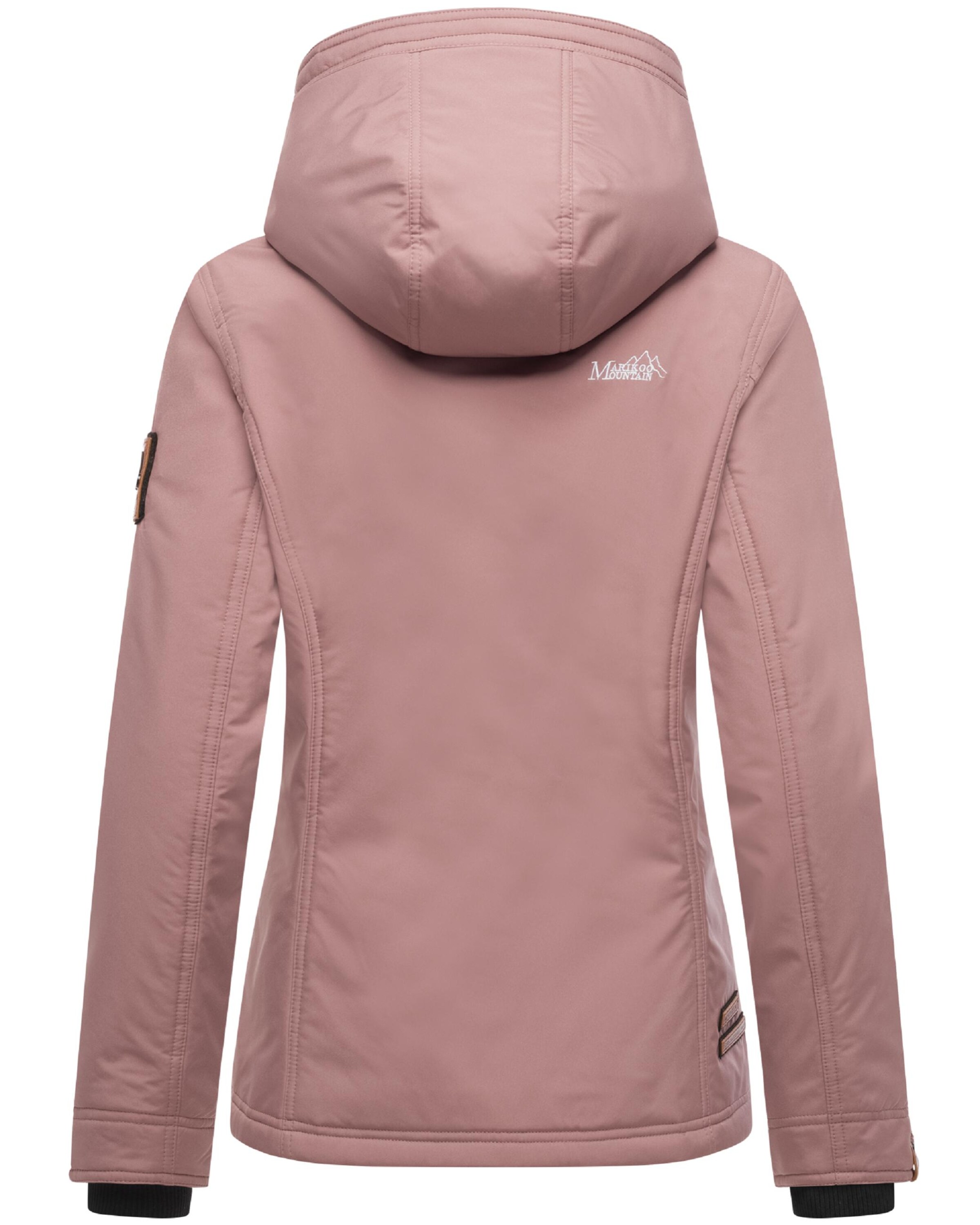 MARIKOO Демисезонная куртка 'Brombeere' в Ярко-розовый