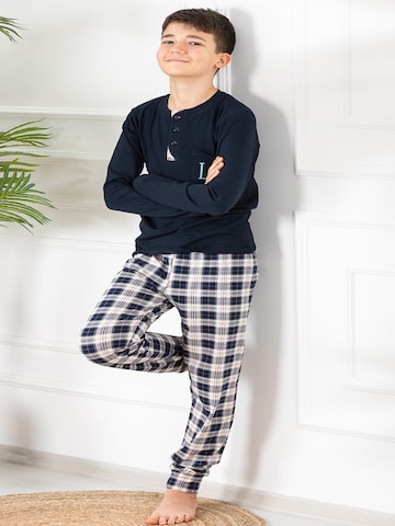 Pyjama 'Jungen Schlafanzug Elian' LOREZA en bleu : devant