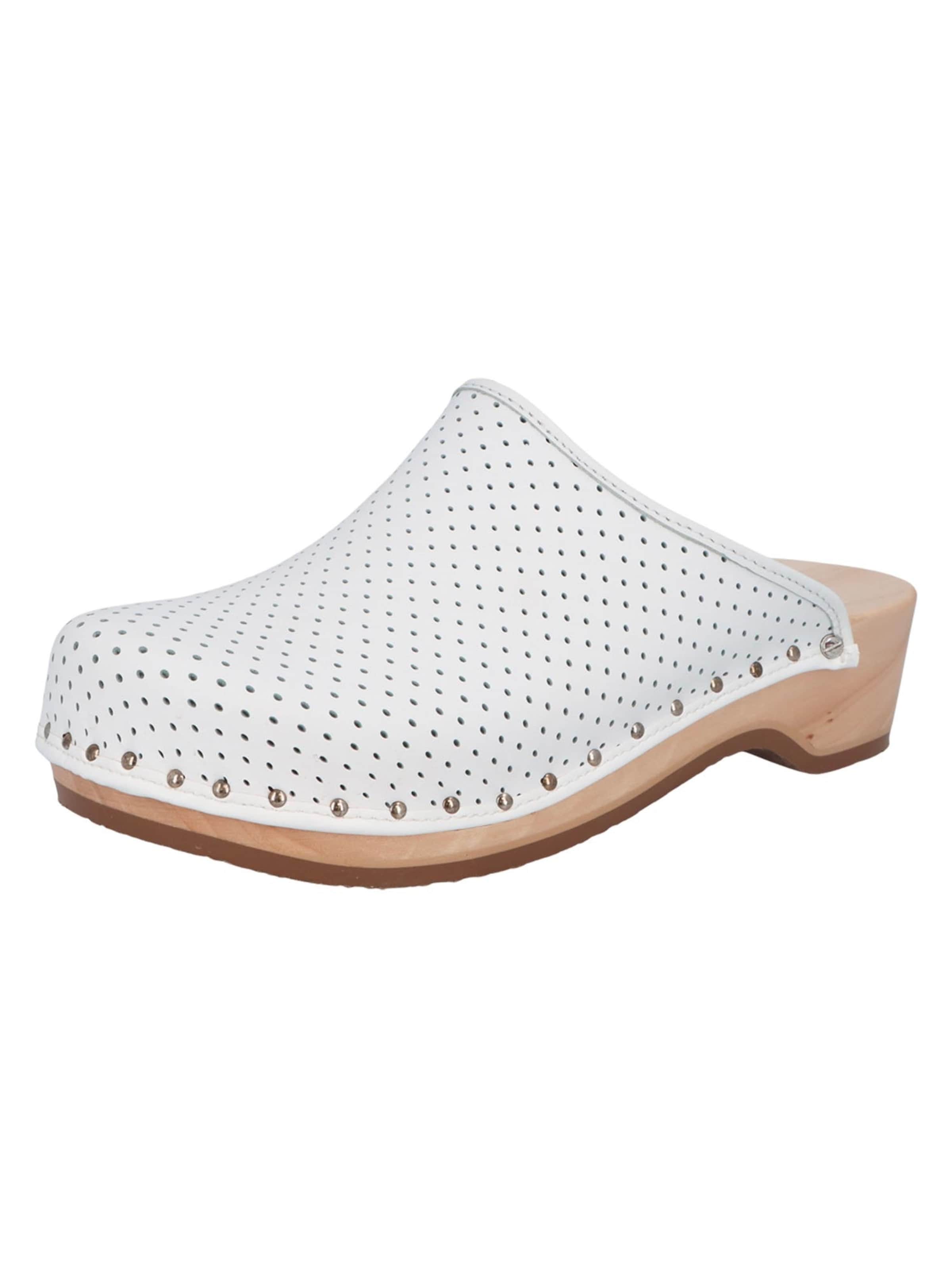 BERKEMANN Clogs 'Standard-Toeffler' in White: front