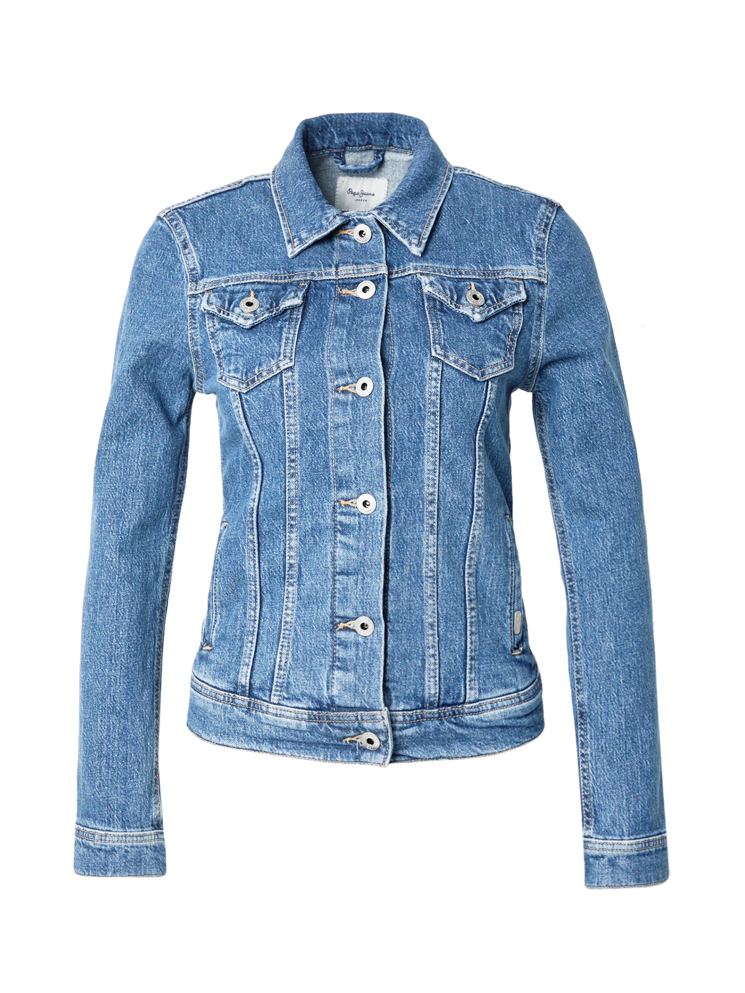 Pepe Jeans Φθινοπωρινό και ανοιξιάτικο μπουφάν σε μπλε: μπροστά