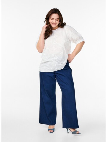 Camicia da donna 'MRicca' di Zizzi in bianco