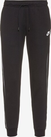 Nike Sportswear Tapered Pants in Black: front