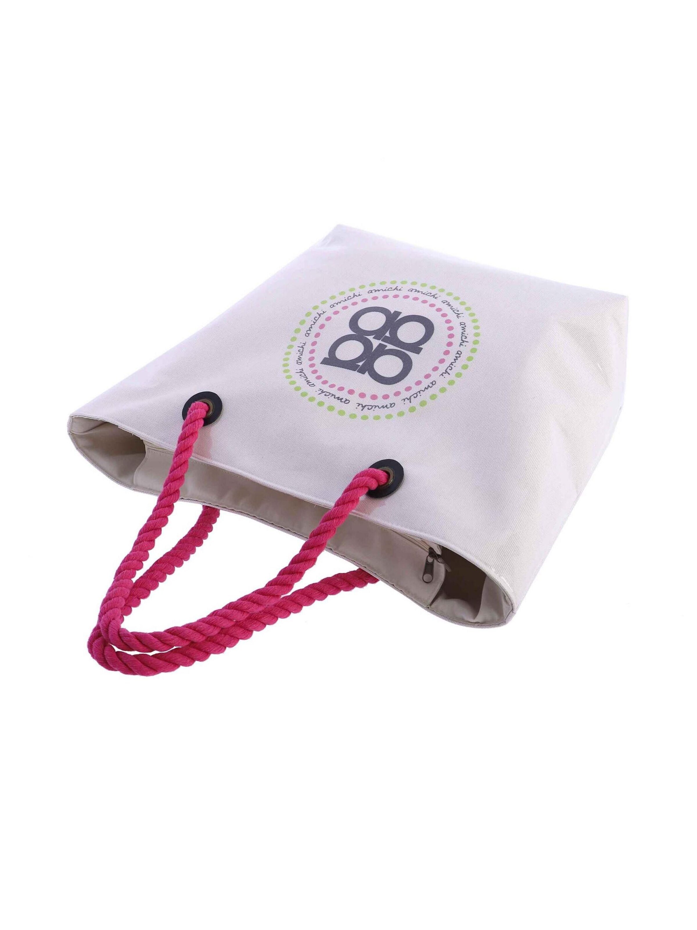 Amichi - Shopper 'Bolso de playa para mujer Split de lona con cremallera' en Mezcla de colores