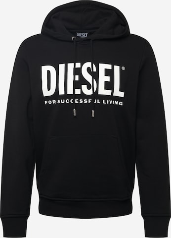 DIESEL Sweatshirt 'GIRK' i svart: framsida