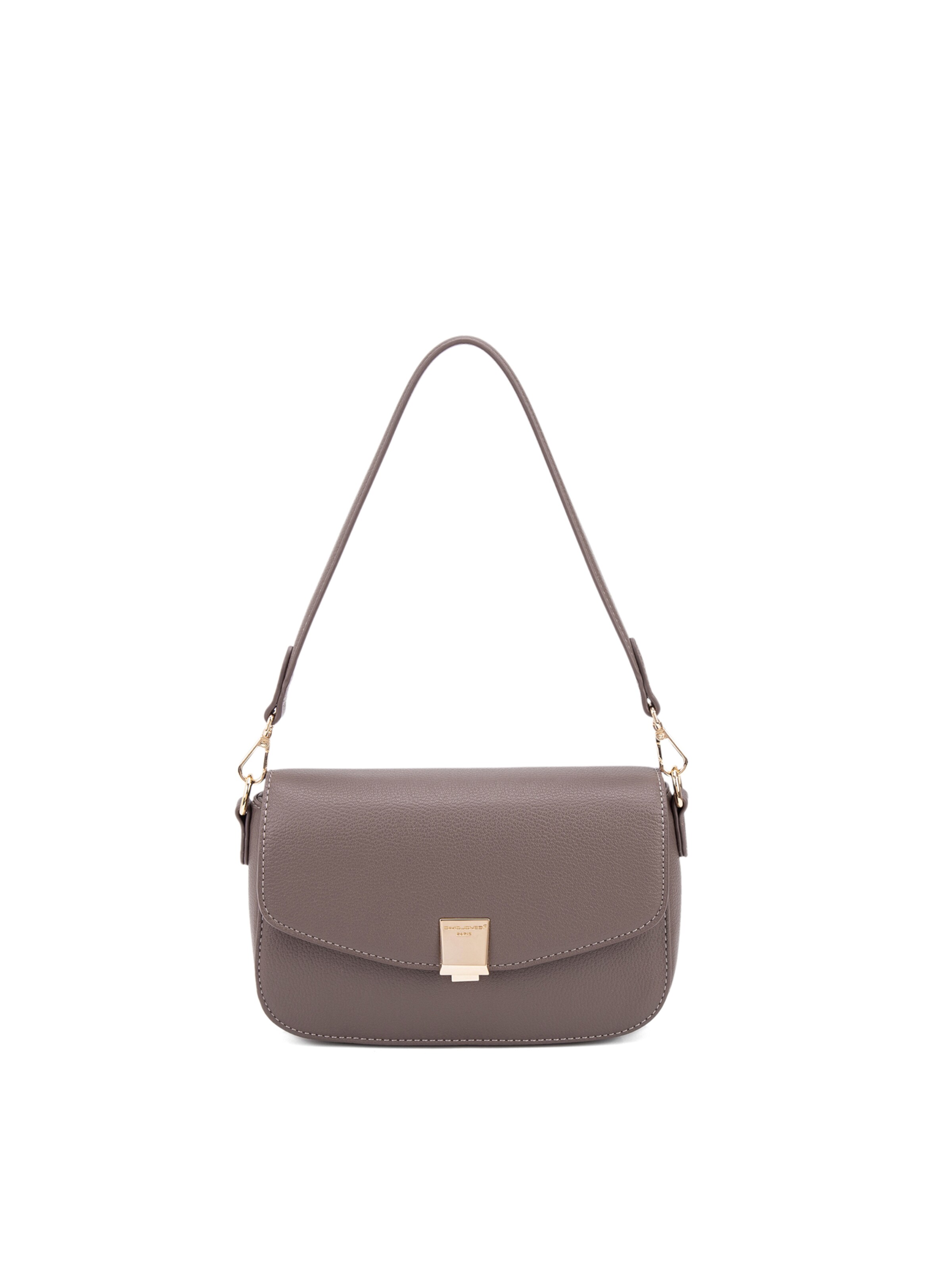 Borsa a spalla 'Borsa a spalla Celestia Elite pelle vegana PU - Chiusura zip' di David Jones in marrone: frontale