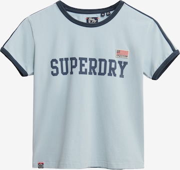 T-shirt 'Essential' Superdry en bleu : devant
