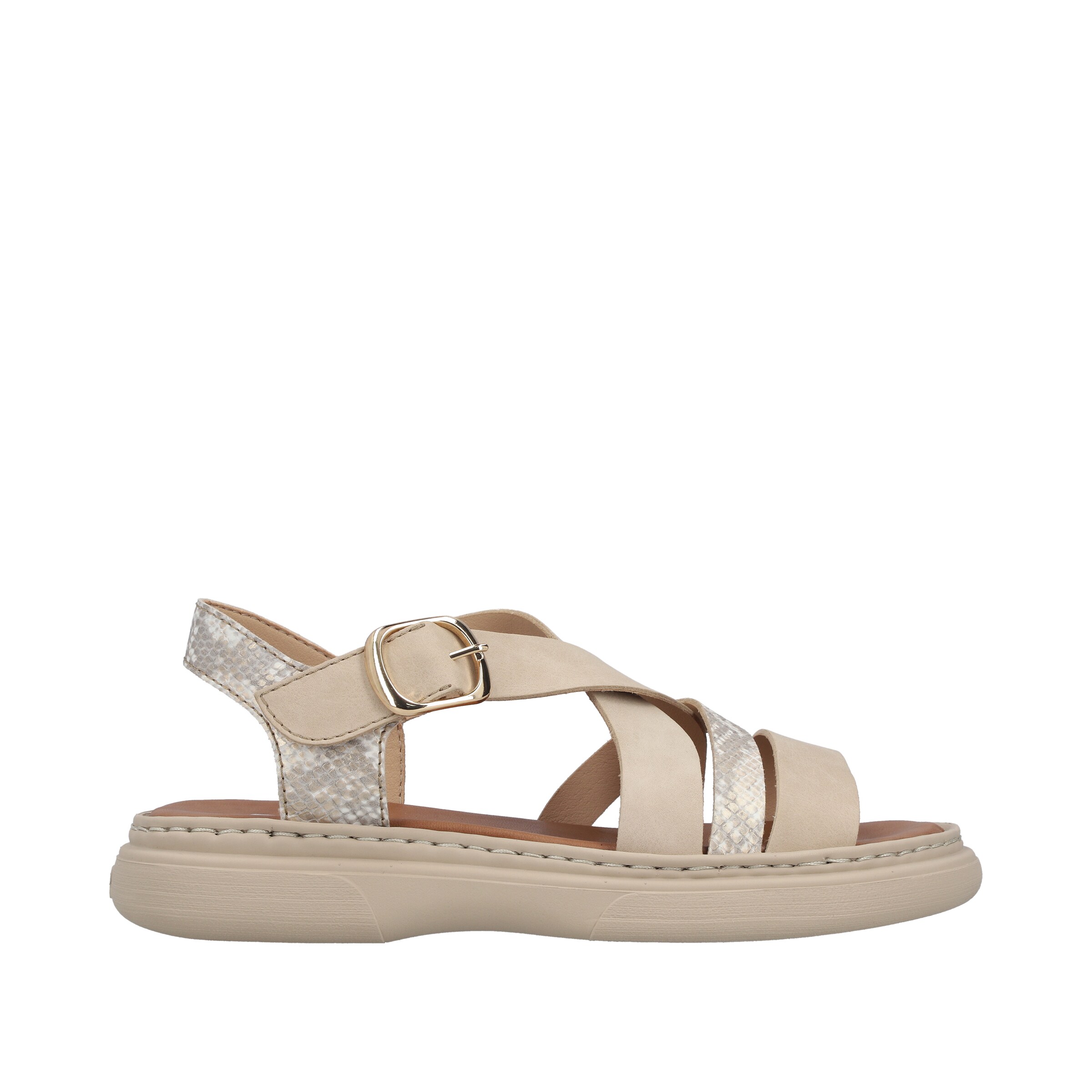 Rieker Strap Sandals in Beige