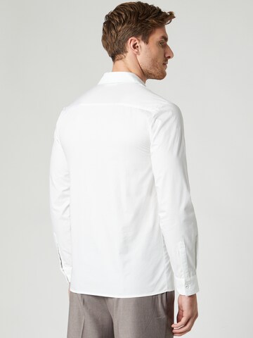 ABOUT YOU x Kevin Trapp Regular fit Button Up Shirt 'Jasper' in White