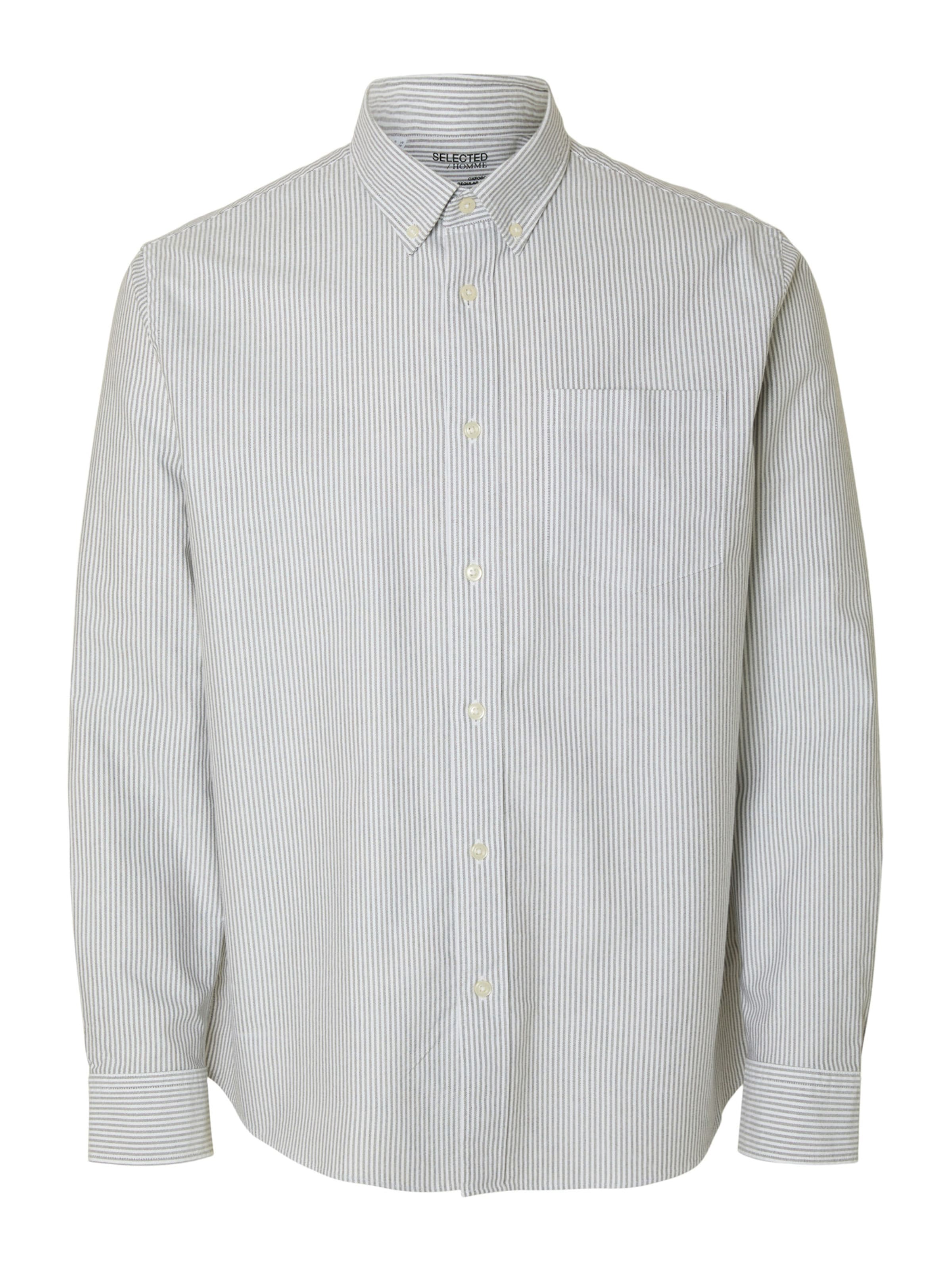 Chemise 'SLHRICK' SELECTED en vert : devant