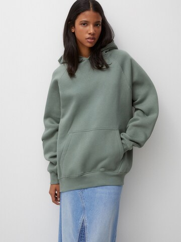 Pull&Bear Sweatshirt in Groen: voorkant