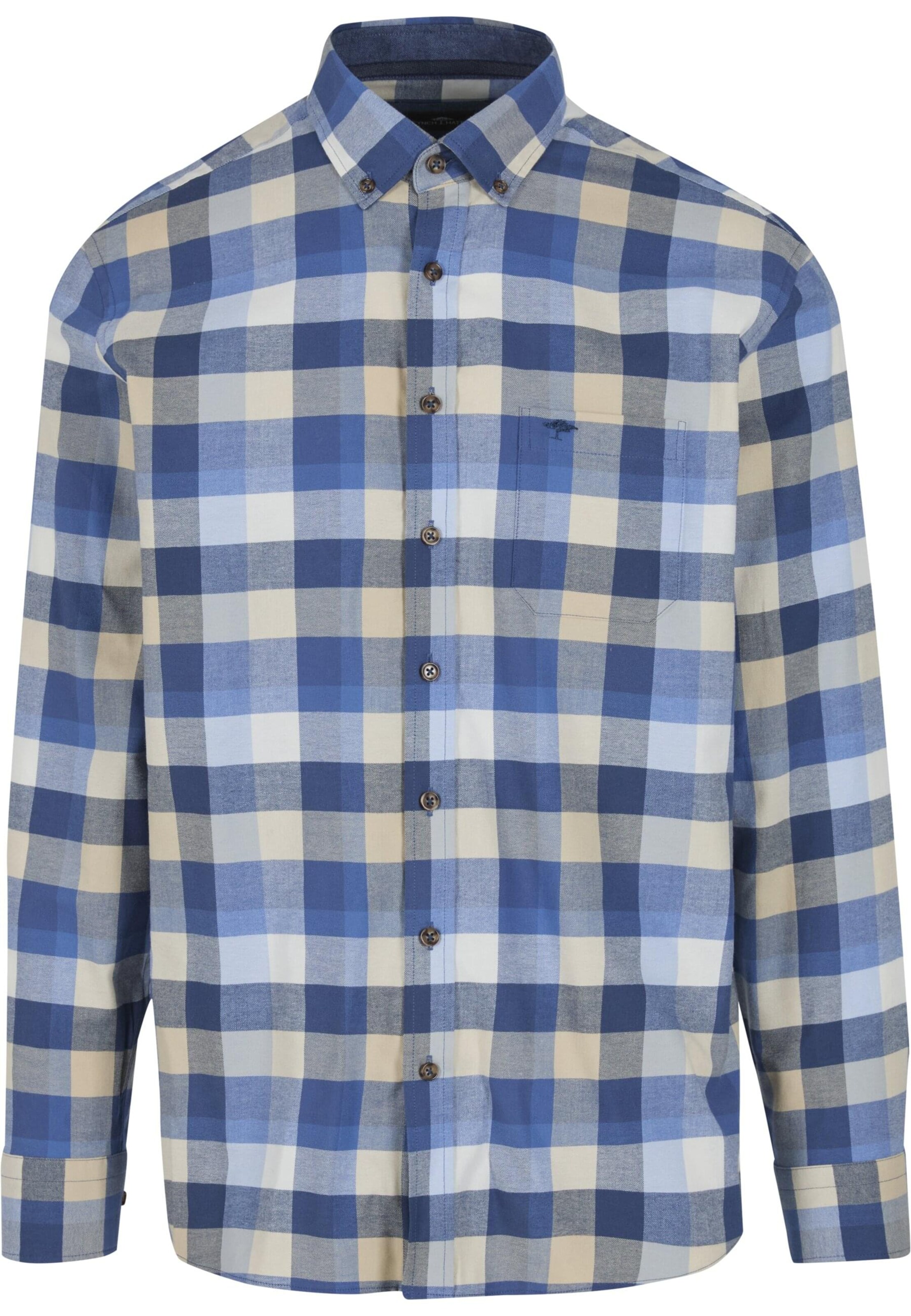 FYNCH-HATTON Regular Fit Hemd in Blau: Vorderseite