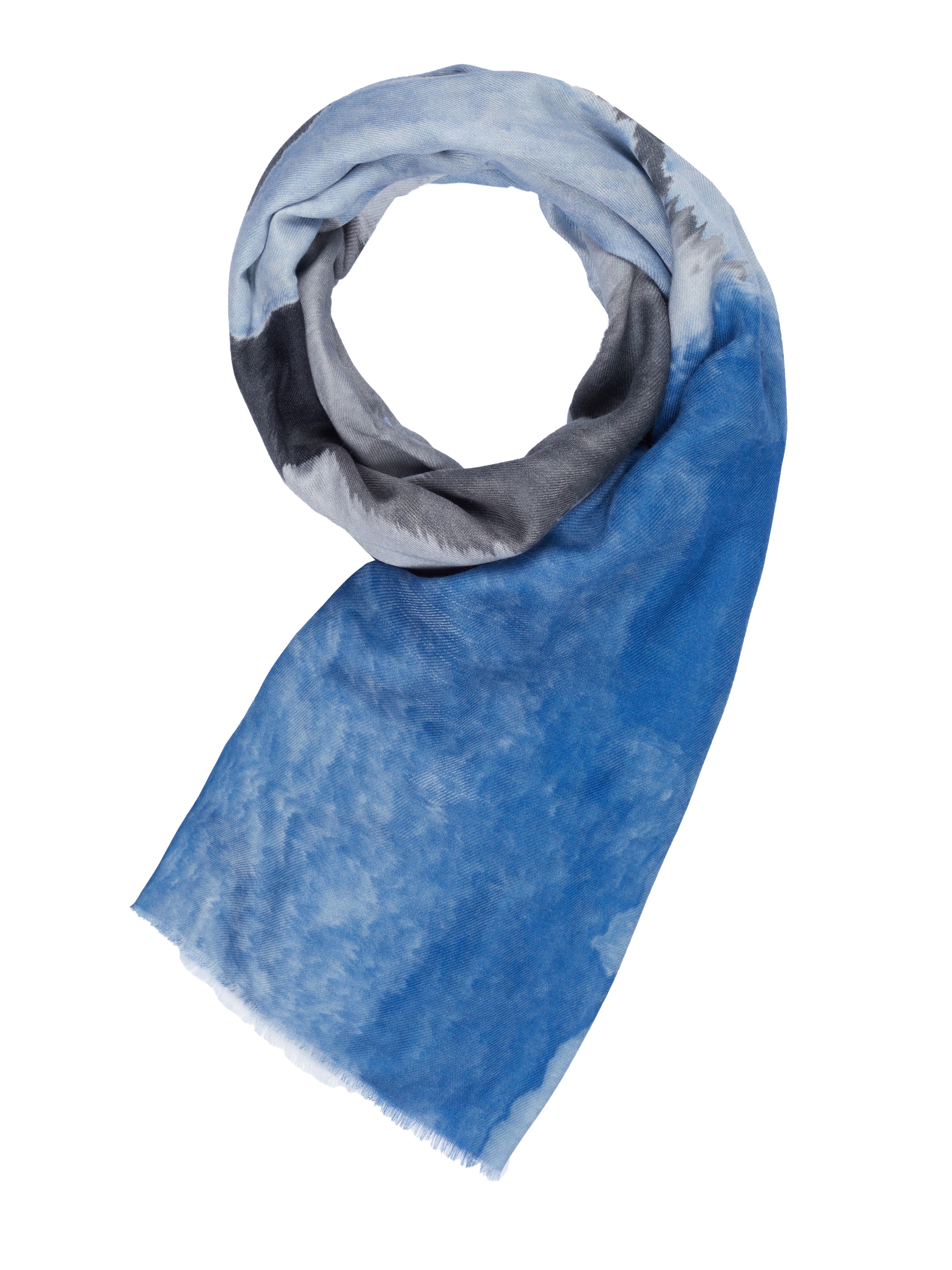 ARMANI Scarf 'Emporio' in White: front