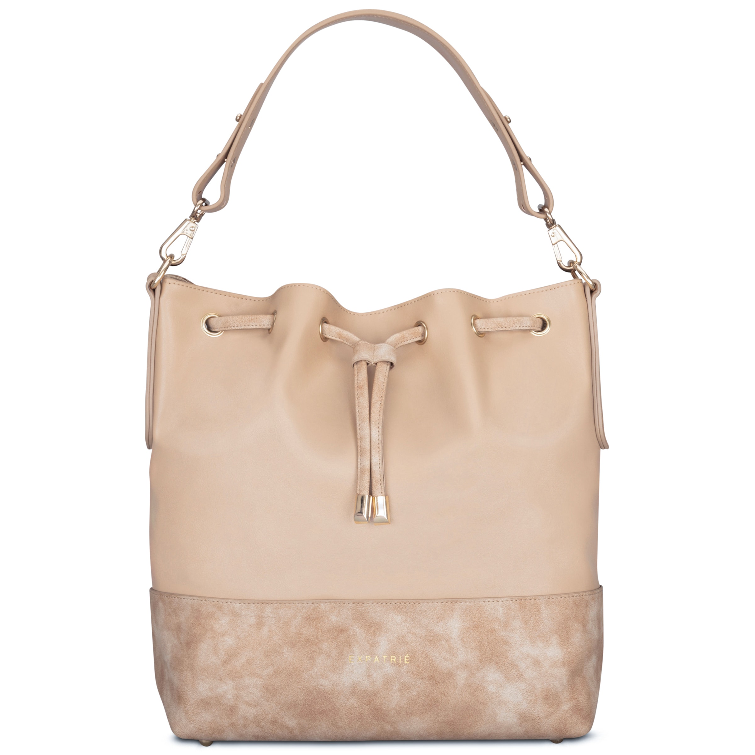 Expatrié Pouch 'Sarah Medium' in Beige: front