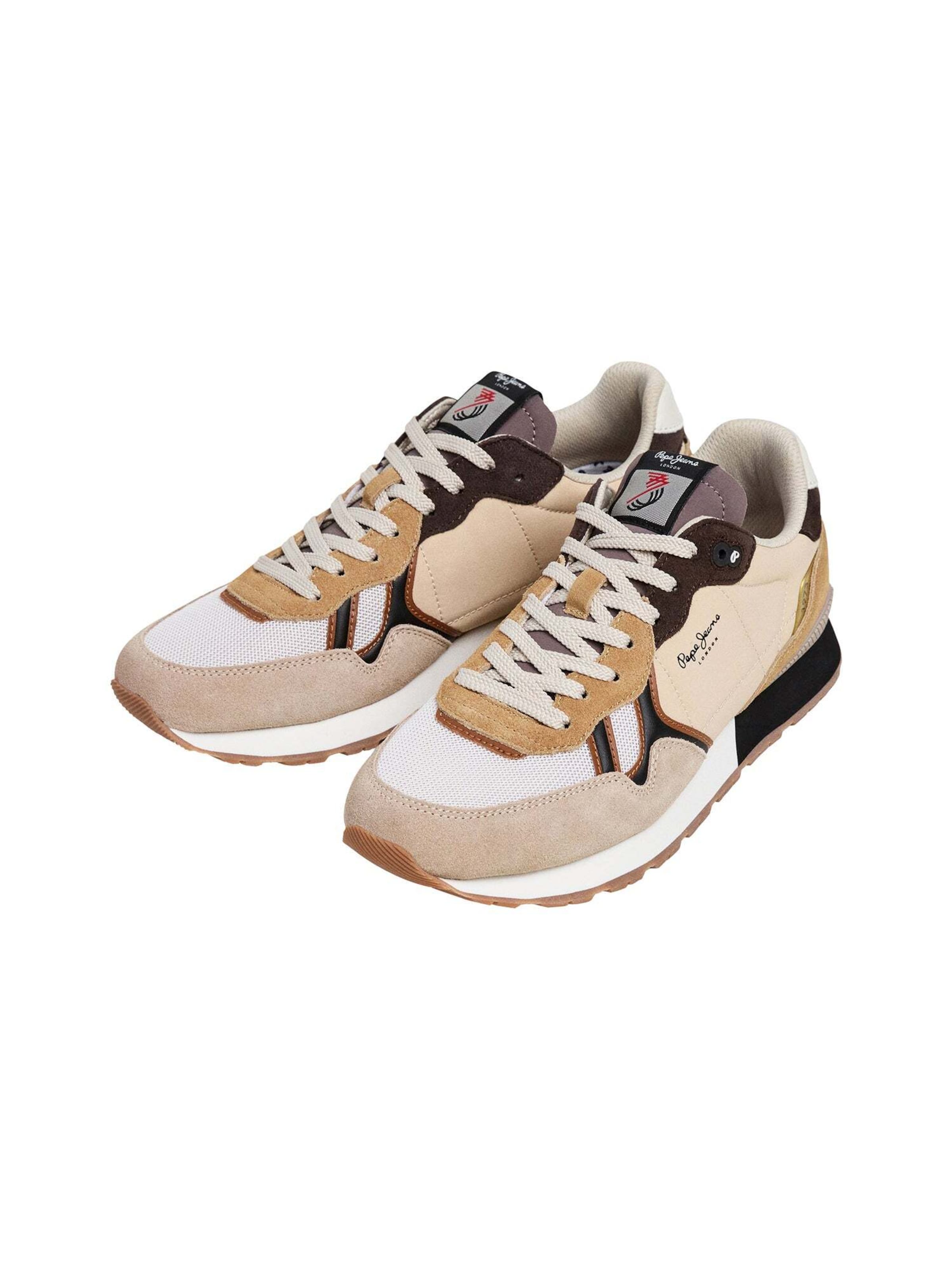 Sneaker bassa 'Brit Back' di Pepe Jeans in beige