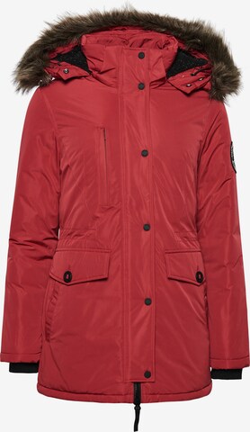 Parka d’hiver 'Ashley' Superdry en rouge : devant