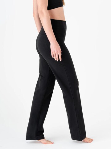 Leela COTTON Regular Pants 'Damen Bio-Baumwoll Yogahose' in Black