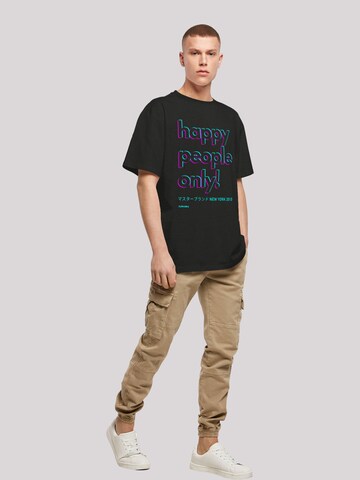T-Shirt 'Happy people only New York' F4NT4STIC en noir