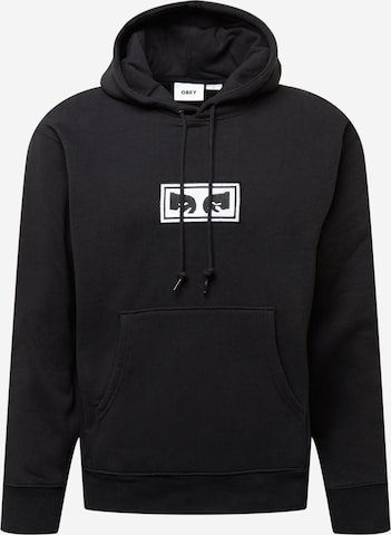 Sweat-shirt Obey en noir : devant