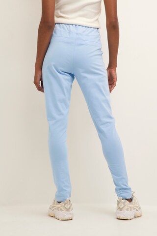 Kaffe Skinny Bandplooibroek 'Jillian' in Blauw