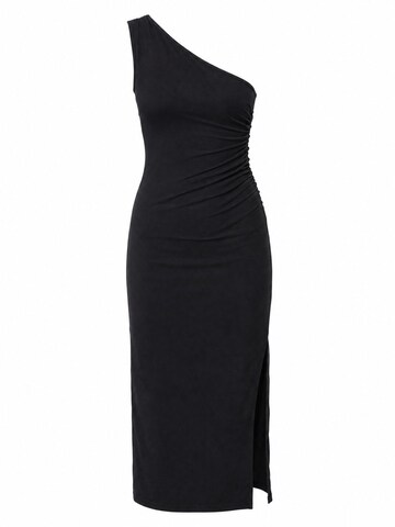 Robe 'Midi' Ethiquet en noir : devant