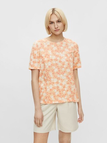 PIECES Blus 'Nya' i orange: framsida