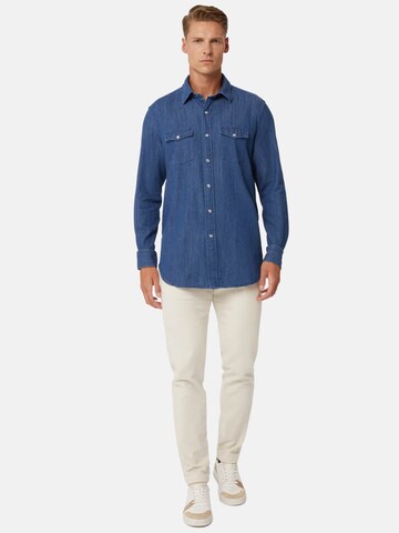 Coupe regular Chemise Boggi Milano en bleu