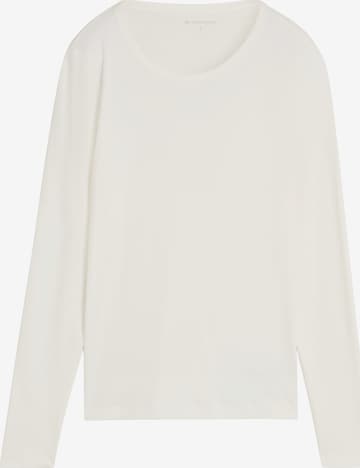 T-shirt TOM TAILOR en blanc : devant