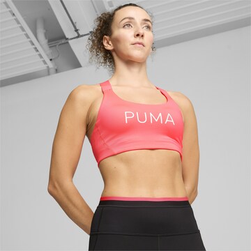 PUMA Bustier Sport-BH '4KEEPS' in Pink: Vorderseite