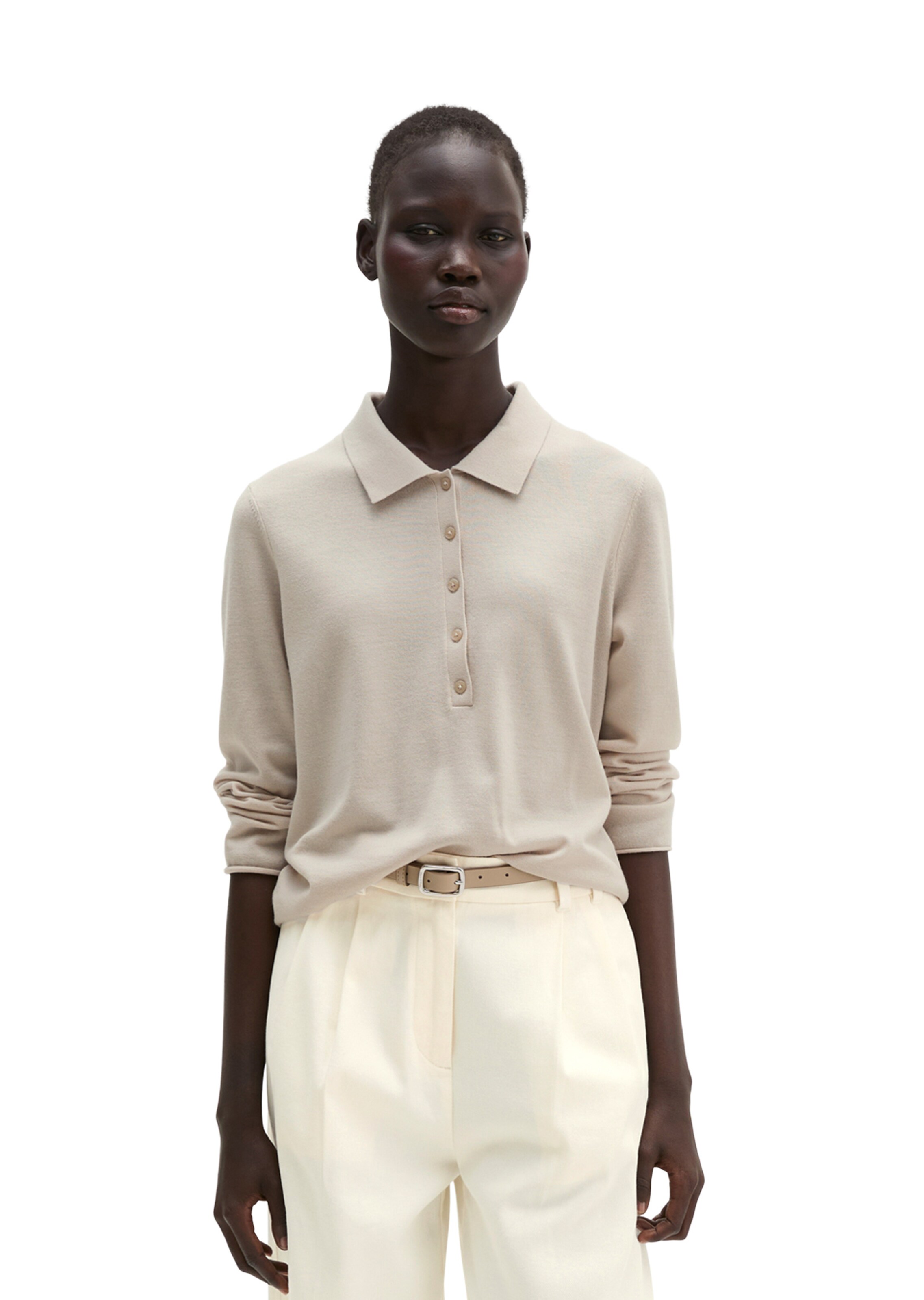 Marc O'Polo Shirt in Beige: front